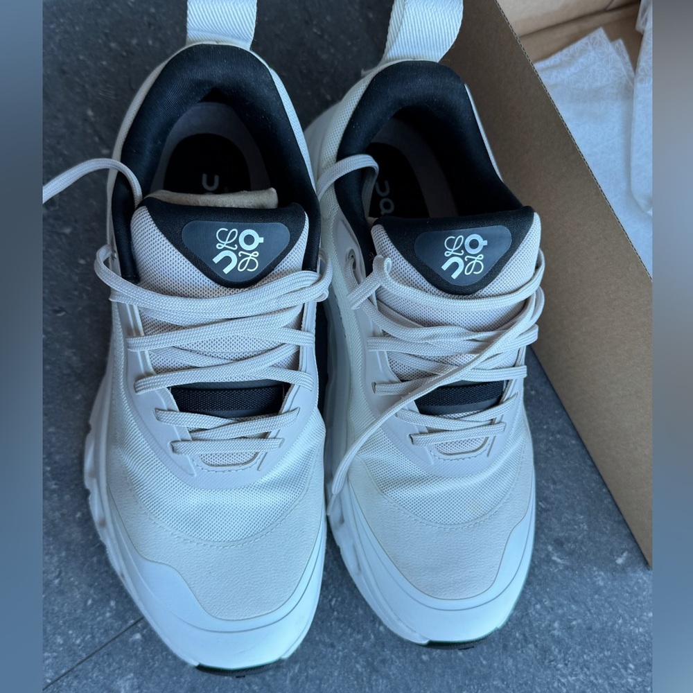 Loewe White and Black Athletic Shoes-on loewe
